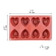 thumbnail image 2 of Molde de silicona para repostería, postres y pasteles, con 8 agujeros en forma de corazón, ideal para hornear donas., 2 of 7