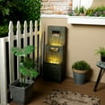 thumbnail image 6 of Alpine Corporation 2-Tier Modern Polystone Fountain w/ Warm White LED Lights, 6 of 12