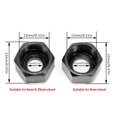 thumbnail image 3 of 6pcs Router Bit Collet Chuck Set 6/6.35/8mm Trimmer Collet Chuck Heads Carbon Steel Collet Chuck Adapter for Drills Engraving Trimming Carving Machine Electric Router Milling Cutter, 3 of 7