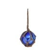 thumbnail image 2 of Handcrafted Model Ships  3 in. Blue Japanese Glass Ball Fishing Float Decoration Christmas Ornament, 2 of 2