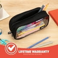 thumbnail image 5 of ZIPIT Half & Half Pencil Case | Large Capacity Pencil Pouch for College and Office (Black), 5 of 8