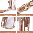 thumbnail image 3 of Becaristey Sac à Main Transparent Clair pour Femmes avec Sangles Confortables Style Transparent Sac de Stade Imperméable Blanc, 3 of 6