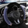 thumbnail image 3 of CARTTOU Fashion Plush Rhinestone Steering Wheel Covers Universal Car Decoration Vehicle Ornament, 3 of 7