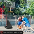 thumbnail image 4 of Goplus Système de Panier de Basketball 4,9-10 Pi avec Panneau Arrière Incassable de 44 Pouces avec Roues, 4 of 10