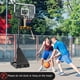 thumbnail image 3 of Costway Sistema de aro de baloncesto de 147 cm a 300 cm con tablero irrompible de 110 cm con ruedas, 3 of 4