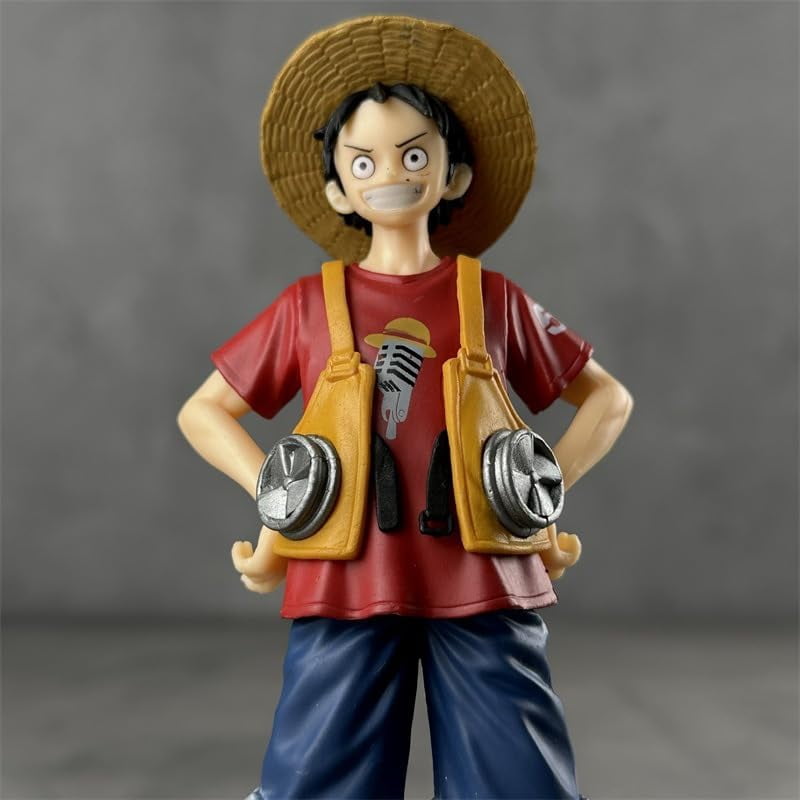 Newly Luffy Figure Standing Theater Luffy No.1 No.6 Action Figures 17cm/6.7inch PVC Characters Handicrafts Souvenirs for Anime Fans Gifts (No.1)