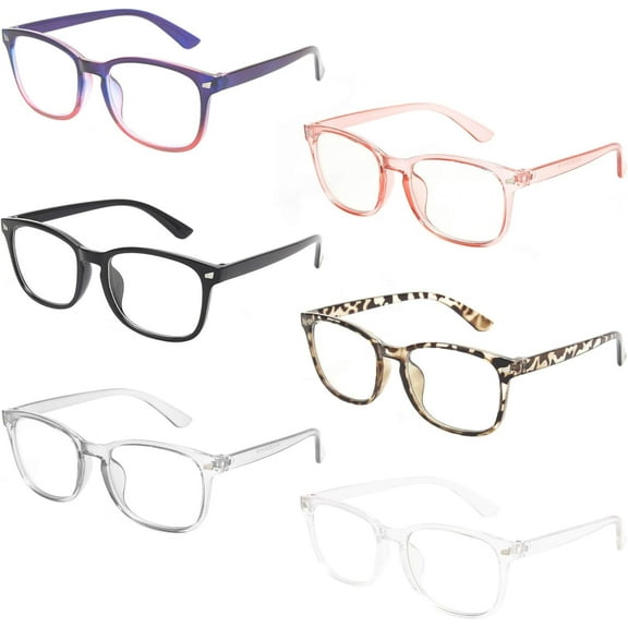MIGSIR Blue Light Blocking Glasses for Computer Gaming, Fashion Fake Anti Eye Strain Eyeglasses for Women Men
