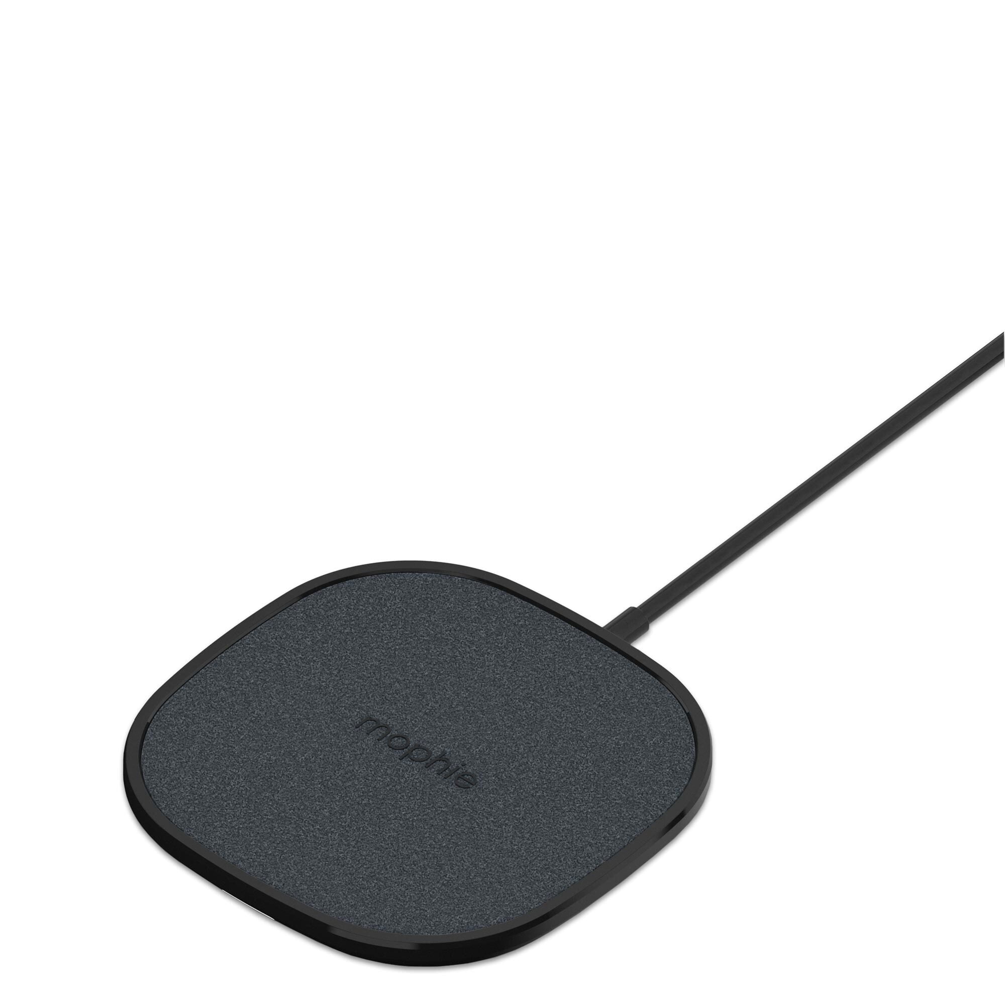 mophie Wireless Charging Pad 15W Wireless Charger with AC power adapter included -  Compatible with iPhone, Samsung Galaxy, Note, Pixel Devices - Black