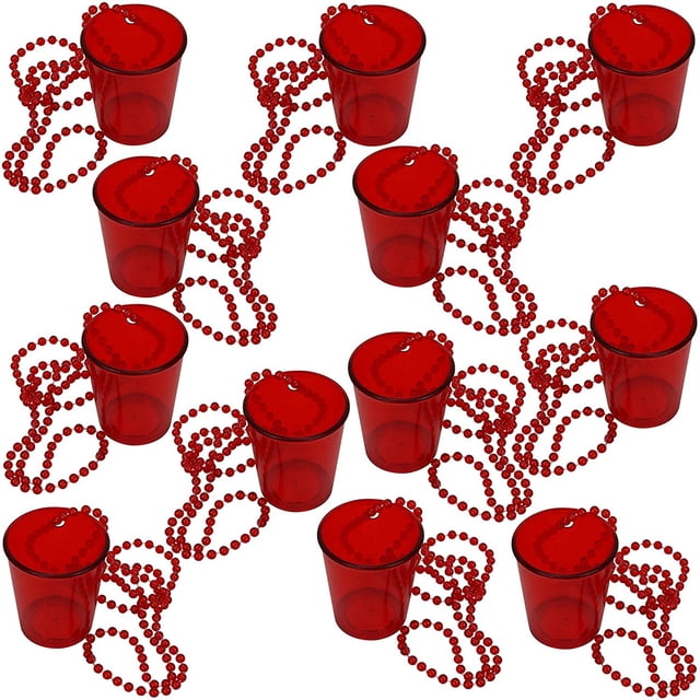 Copa de cadena de cuentas para despedida de soltero, para novios, fiesta de graduación, copa de cadena de cuentas de plástico para novios con luz
