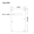 thumbnail image 3 of LOOKSEVEN Electric Guitar Tremolo Cover Back Plate Trem Spring Cover For Strat Multicolors-White, 3 of 4