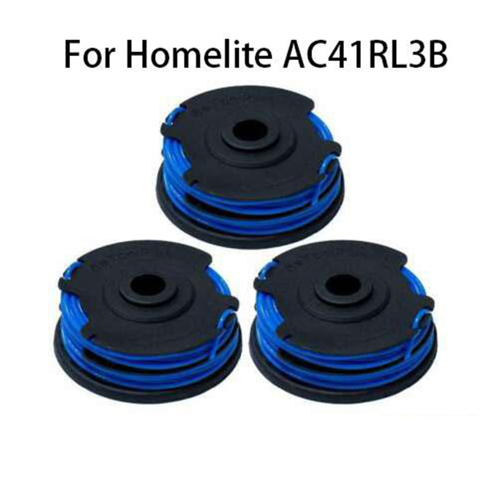6 Ersatzspulen + 2 Kappen Für Homelite Rasentrimmer – AC41RL3/AC41RDLB, 8,2 M Schnur, 1,65 Mm