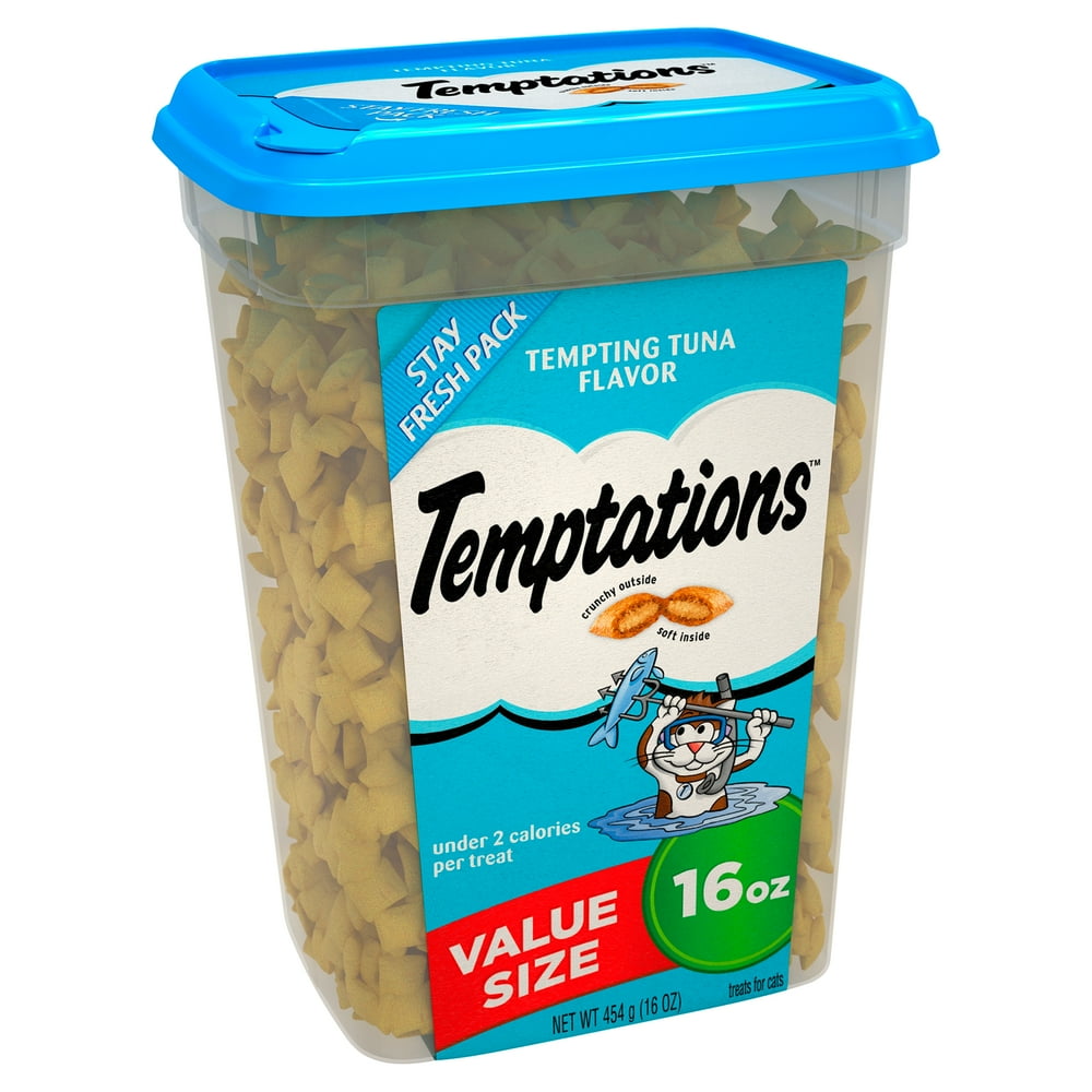 TEMPTATIONS Classic Crunchy and Soft Cat Treats Tempting Tuna Flavor