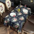 thumbnail image 2 of Pioneer Flower Floral Print Pattern Rectangle Tablecloth 60"x102", Waterproof Polyester Table Cloth, Wipeable Spillproof for Dining Camping Indoor Outdoor, 2 of 6