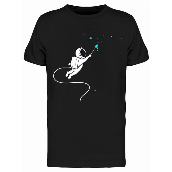 Astronaut Drawing A Stars Tee Men's -Image by Shutterstock
