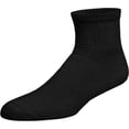 thumbnail image 5 of 6 Pairs of Premium Women’s Black Soft Breathable Cotton Ankle Socks, Non-Binding & Comfort Diabetic Socks (Fits Shoe Size 6-10), 5 of 5