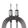 thumbnail image 1 of Guitar 1/4 Inch Audio Instrument Cable 10ft Noise Reduction Dual Straight Interface 6.35mm Mono Waterproof Guitar Cable Compression Resistant Professional Audio Interconnect Cord, 1 of 7