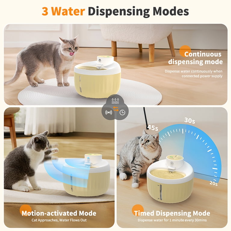 battery operated cat water fountain DownyPaws FurSink Battery-Operated Cat Water Fountain