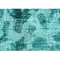 thumbnail image 1 of Ahgly Company Indoor Rectangle Abstract Light Blue Modern Area Rugs, 6' x 9', 1 of 4