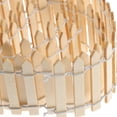 thumbnail image 2 of Monyance mini fence 4" Wood Picket Fence for DIY Crafts (Wood Color)(39.37X1.97X0.08Inches), 2 of 10