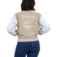 thumbnail image 5 of Women's WEAR by Erin Andrews Tan Buffalo Bills Tonal Full-Zip Bomber Jacket, 5 of 5