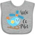 thumbnail image 3 of Inktastic Little Co-Pilot- Cute Helicopter Boys or Girls Baby Bib, 3 of 4