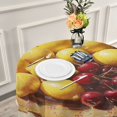 thumbnail image 6 of YAZAOO Round Tablecloth Sun and Lemon Pattern Tableclothes, 6 of 8