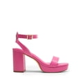 thumbnail image 2 of Sandalia DREAM PAIRS Plataforma Tacones Anchos 8 cm Rosa, 2 of 9