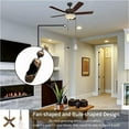 thumbnail image 3 of Ceiling Fan Pull Chain Decorative Ornaments Extension for 13.6 Inch Fan Pulls and Light - 2 Pcs (Bronze), 3 of 5
