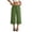 19# Green, variant on Capri Pants for Women 2026 Summer Petite Cotton Linen Casual Straight Drawstring Elastic Waist Cropped Trousers Wine S