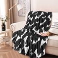 thumbnail image 2 of Spooky Halloween Pattern Round Blanket,Comfortable Soft Flannel Throw Blanket,All Season,Warm Lightweight Blankets for Sofa Bed Couch Living Room Chair 60"x60", 2 of 5