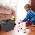 thumbnail image 4 of 2pcs Fashionable Children's Toy Organizers Cubes 12L Capacity Craft from Safe Farbic Felt Materials for Playrooms, 4 of 8
