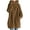 Coffee, variant on jsaierl Women's Solid Color Hoodie Full Zip Long Sleeve Sweatshirts Oversized Long Jacket Coat Tops With Pockets