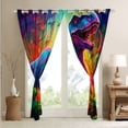thumbnail image 4 of Erosebridal Watercolor Dinosaur Bedroom Curtains Bed Cartoon Dino Living Room Curtains, Jungle Animal Curtains Tyrannosaurus Rex Curtains & Drapes, Wild Blackout Curtains, 4 of 6
