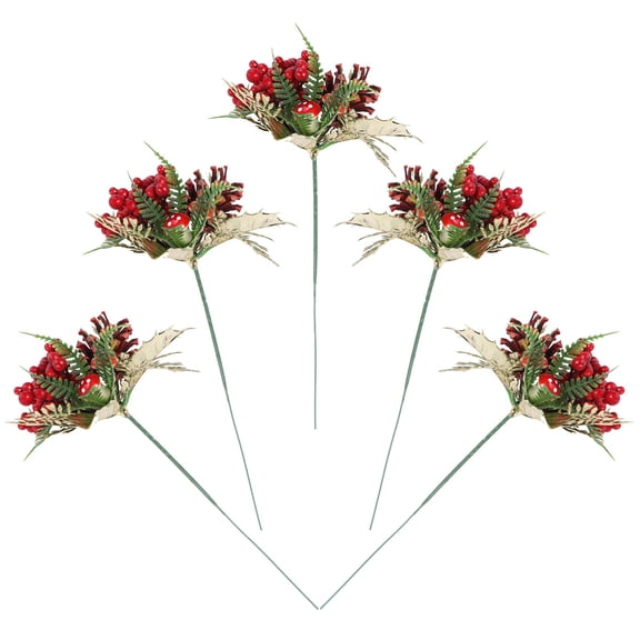 Raindrops 5 Pcs Artificial Berry Ornament Christmas Tree Xmas Scenes Decoration