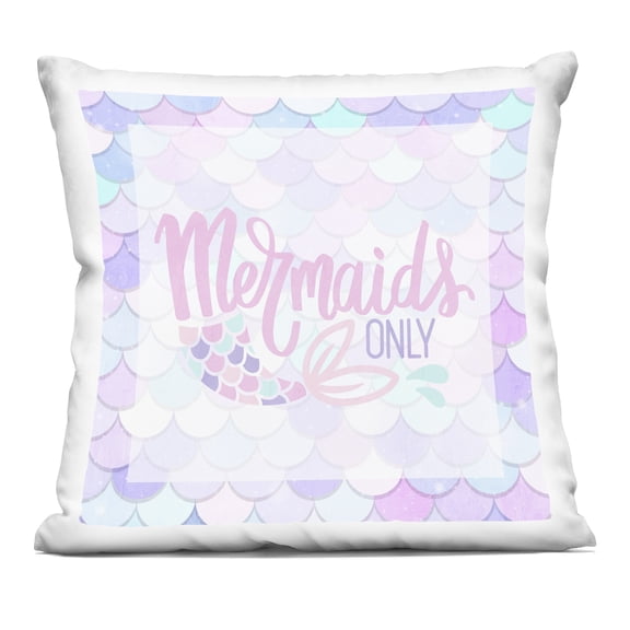 Stupell Industries Pastel Mermaids Only Decorative Printed Throw Pillow, design by Kim Allen