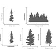 thumbnail image 3 of 1pc Pine Tree Stainless Steel Stencil Template Forest Metal Journal Stencils Templates Tool, 3 of 9