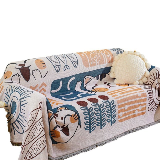 Manta de sofá reversible y versátil, manta de sofá, manta mullida, colcha para sofá, sillón y cama individual - 90 x 180 cm