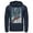Navy Blue, variant on Men's Superman Robotic Fall Pull Over Hoodie Black Large