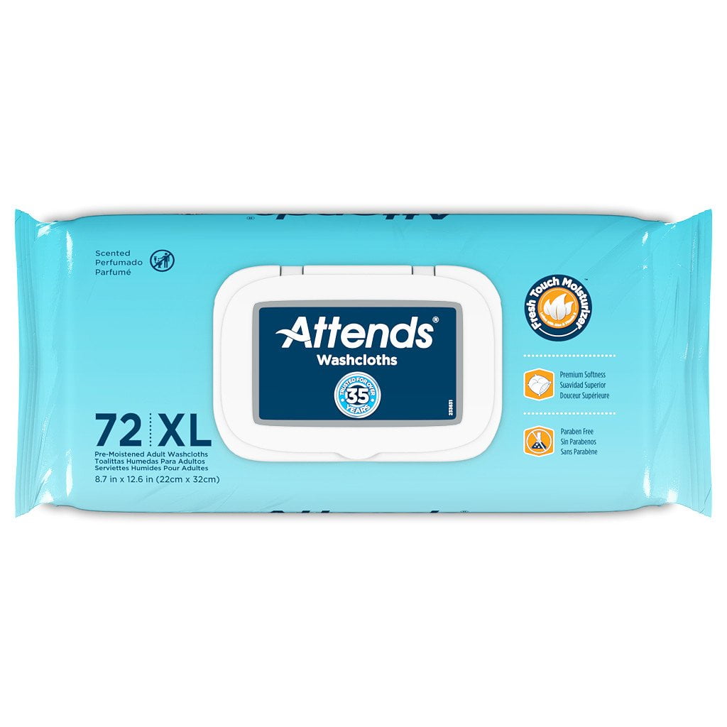 Attends Healthcare Products Personal Wipe Attends Soft Pack Aloe / Vitamin E Scented 72 Count Pack of 72