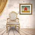 thumbnail image 3 of Fowler, Ryan 14x12 Gold Ornate Wood Framed with Double Matting Museum Art Print Titled - Red Barn Summer, 3 of 4