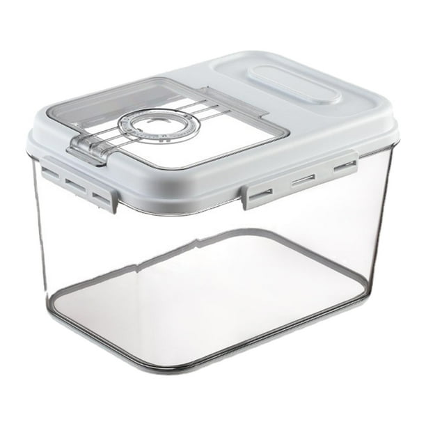 Contenedor de almacenamiento de arroz transparente, contenedor de almacenamiento multifuncional de gran capacidad. 66 libras