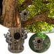 thumbnail image 2 of Comedero Para Pájaros Raccoon Tree Stump Pajarera De Madera Natural Con Diseño Para Jardín, 2 of 8