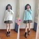 thumbnail image 3 of Japan school sweater Spring and autumn 100% V-neck cotton knitted sweater JK uniforms cardigan multicolor girls student cosplay, 3 of 5