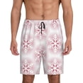 thumbnail image 1 of Fotbe Christmas Snowflakes Pantalones Cortos de Pijama para Hombre, Ropa de Dormir, Pantalones de Pijama Cortos para Hombre-Medium, 1 of 6