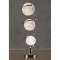 thumbnail image 2 of Homelegance Lenci Table Lamp in Glass & Satin Nickel Metal, 2 of 5