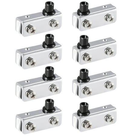 Chrome Pivot Door - 40x13x15mm Glass Hinge Polished Chrome Glass Door Pivot Hinge 4 Pair