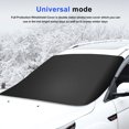 thumbnail image 5 of Podofo Car Windshield Snow Cover For Ice Frost, Winter Car Cover Windscreen Covers , Thicken Thickness Frost Guard For Most Cars SUVs And Small Trucks, 165X110 CM, 5 of 7