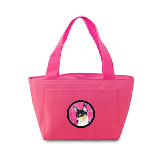 Pink Chihuahua Zippered Insulated School Washable And Stylish Lunch Bag Cooler