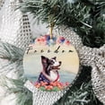 thumbnail image 3 of Freedom Border Collie on Independence Day 4th of July Ceramic Round Ornament Borders Dog Lovers Gifts Idea Home Tree Decor - 01005, 3 of 5