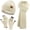 Apricot, variant on FZ FANTASTIC ZONE Womens Winter Warm Knit Beanie Hat Touchscreen Gloves Long Scarf Set with Fleece Lined Skull Caps Neck Scarves for Women Men,Black